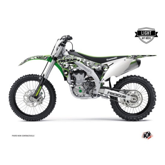 Kit Deco Moto Cross Freegun Eyed Kawasaki 450 KXF Vert