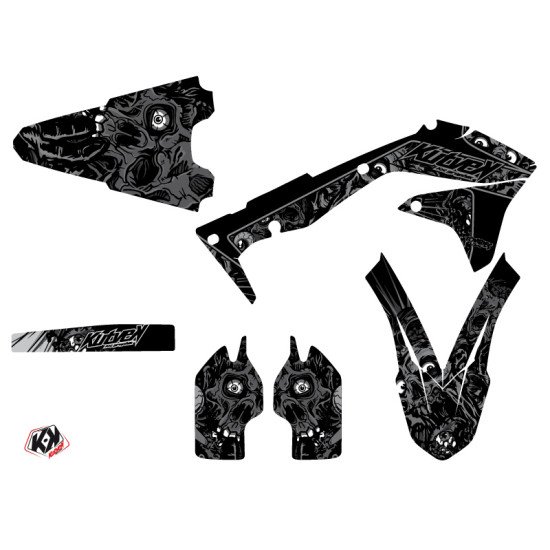 Kit Deco Moto Cross Zombies Dark Kawasaki 450 KXF Noir