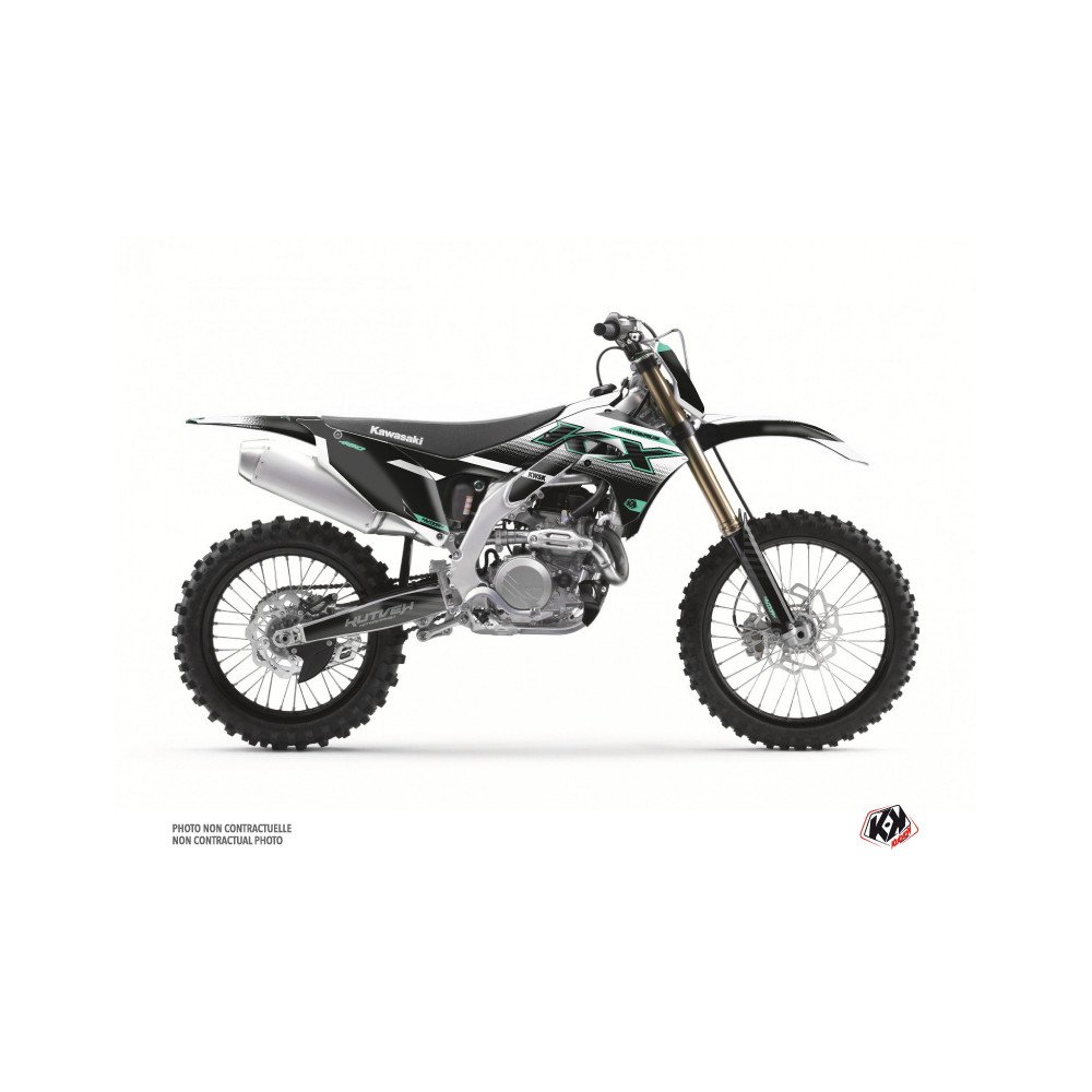 Kit Deco Moto Cross Live Kawasaki 450 KXF Turquoise