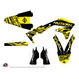 Kit Deco Moto Cross Eraser Fluo Kawasaki 450 KXF Jaune