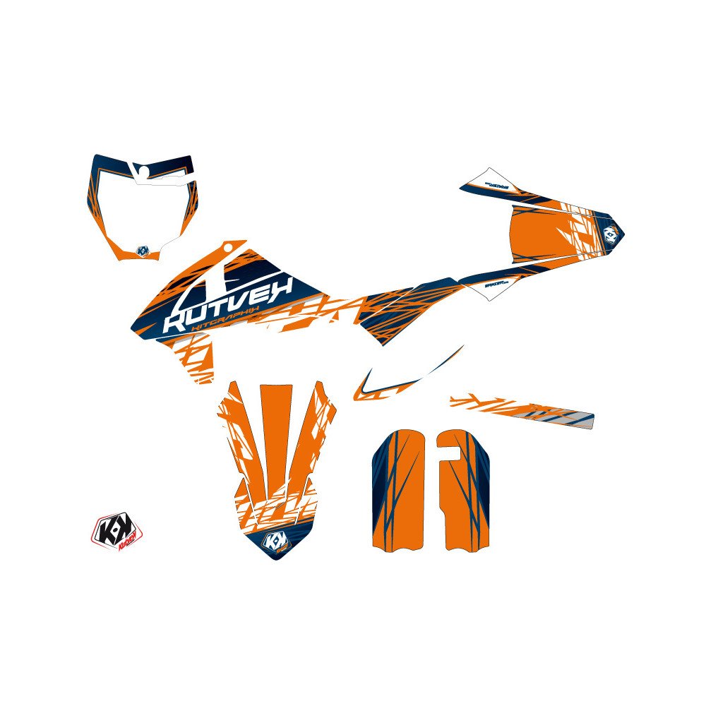 Kit Deco Moto Cross Eraser KTM 50 SX Bleu Orange