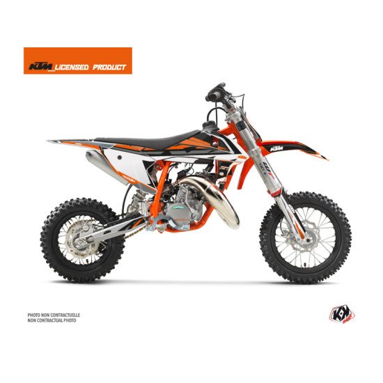 Kit Deco Moto Cross Rift KTM 50 SX Noir Orange