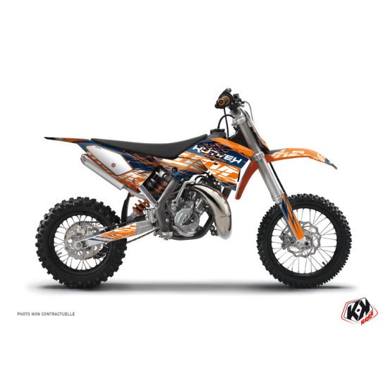 Kit Deco Moto Cross Eraser KTM 50 SX Bleu Orange