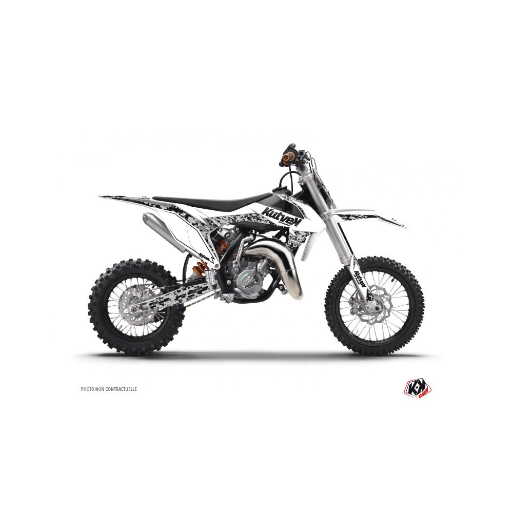 Kit Deco Moto Cross Predator KTM 50 SX Blanc