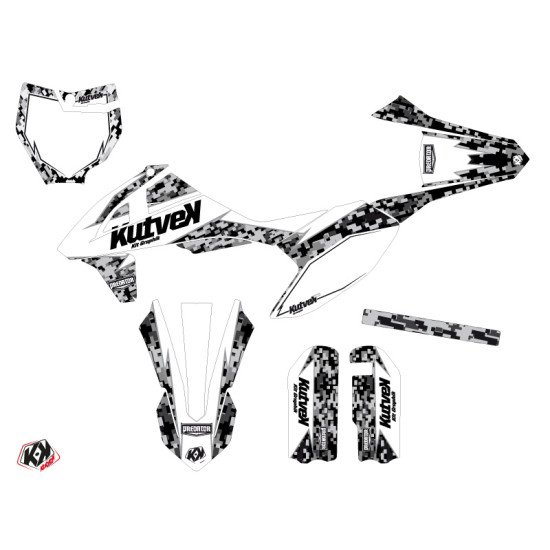 Kit Deco Moto Cross Predator KTM 50 SX Blanc