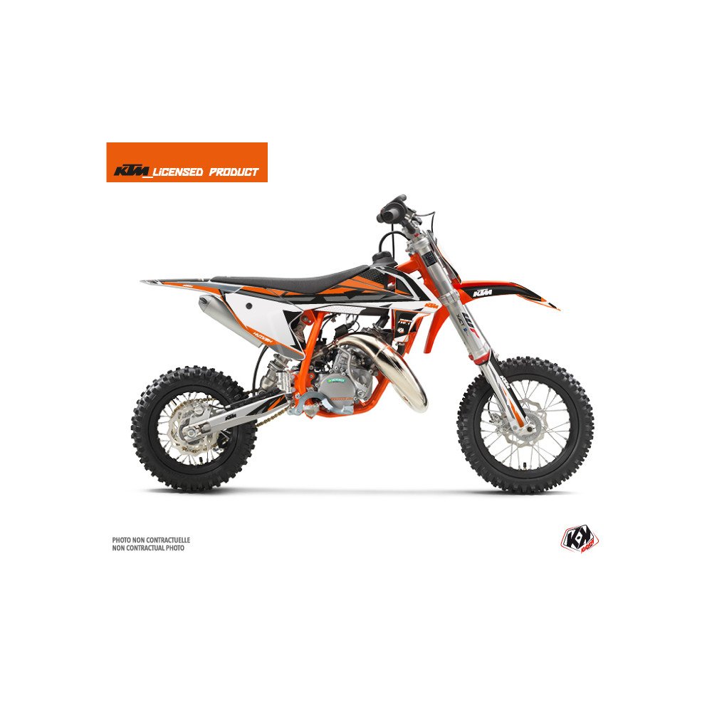 Kit Deco Moto Cross Rift KTM 50 SX Noir Orange