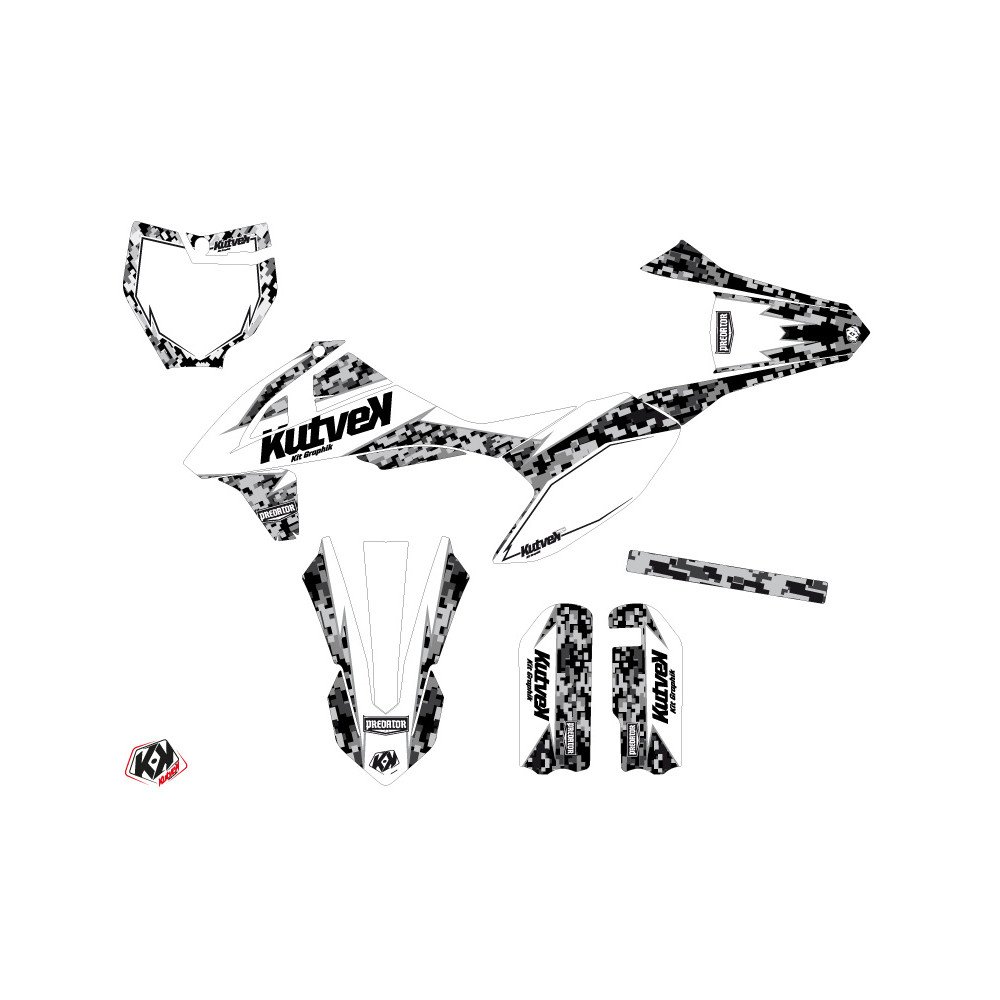 Kit Deco Moto Cross Predator KTM 50 SX Blanc