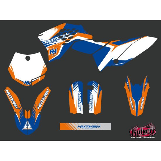 Kit Deco Moto Cross Pulsar KTM 65 SX Bleu