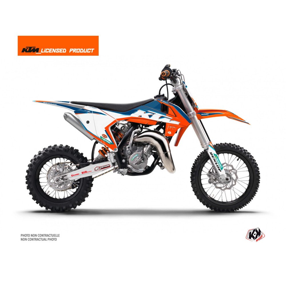 Kit Deco Moto Cross Origin-K22 KTM 65 SX Bleu