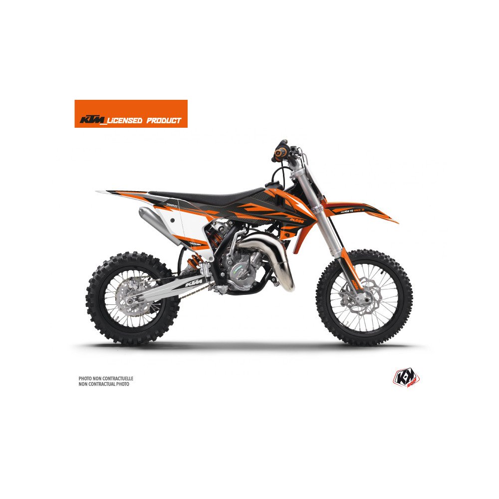 Kit Deco Moto Cross Trophy KTM 65 SX Noir Orange