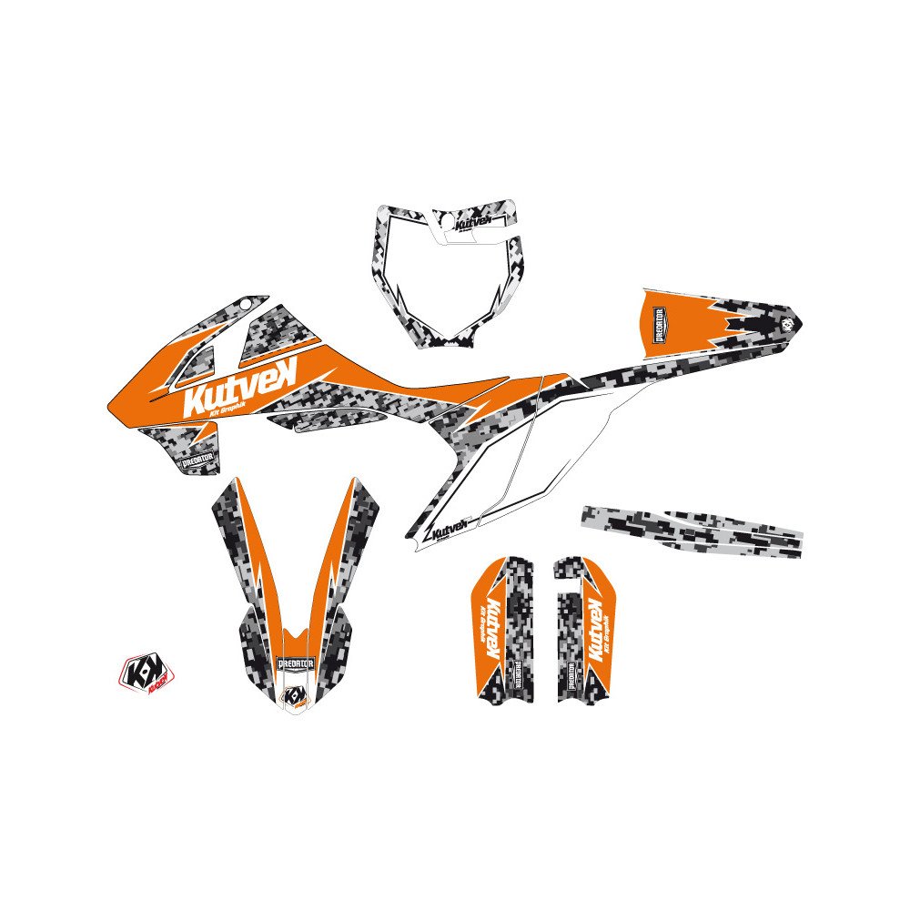 Kit Deco Moto Cross Predator KTM 65 SX Orange