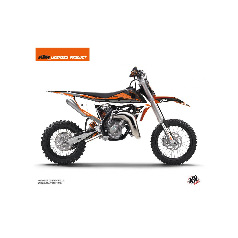 Kit Deco Moto Cross Rift KTM 65 SX Noir Orange
