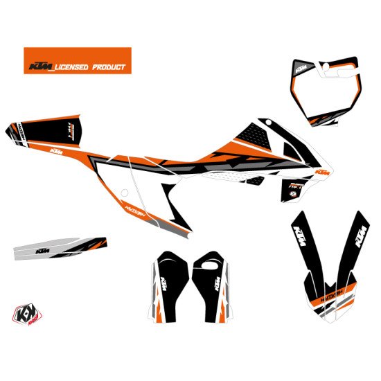 Kit Deco Moto Cross Rift KTM 65 SX Noir Orange