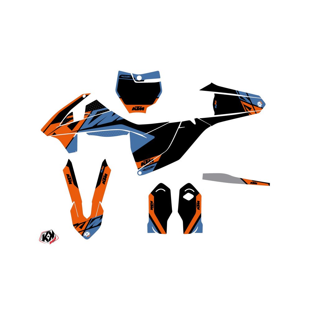 Kit Deco Moto Cross Skyline KTM 85 SX Bleu