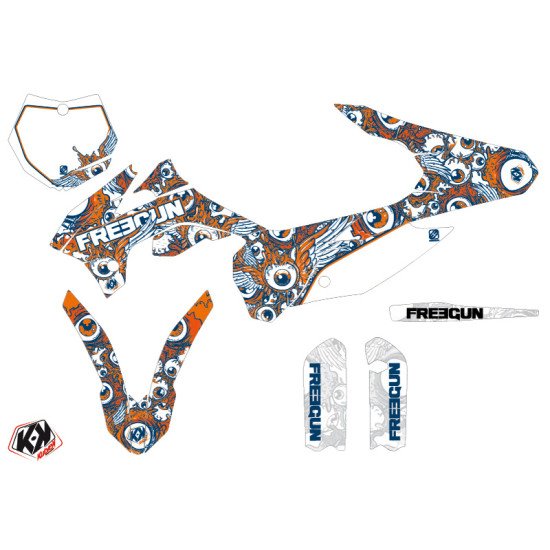 Kit Deco Moto Cross Freegun Eyed KTM 85 SX Orange