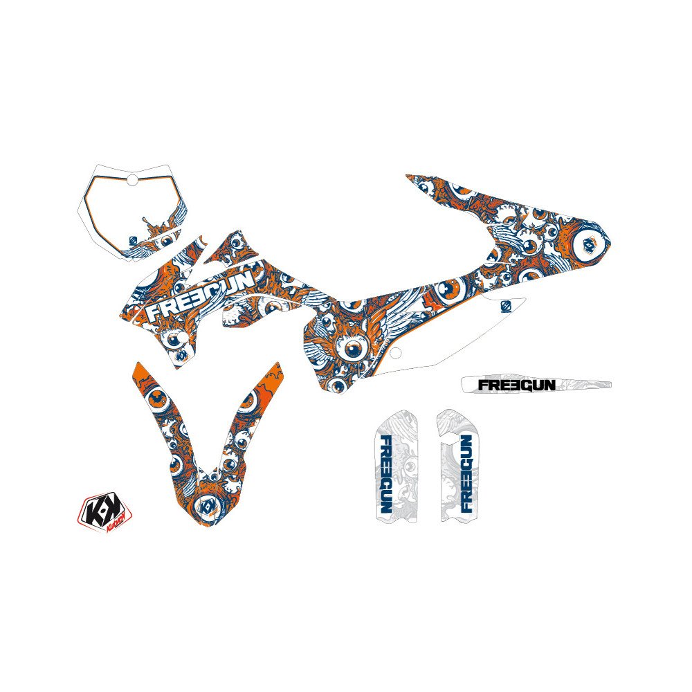 Kit Deco Moto Cross Freegun Eyed KTM 85 SX Orange