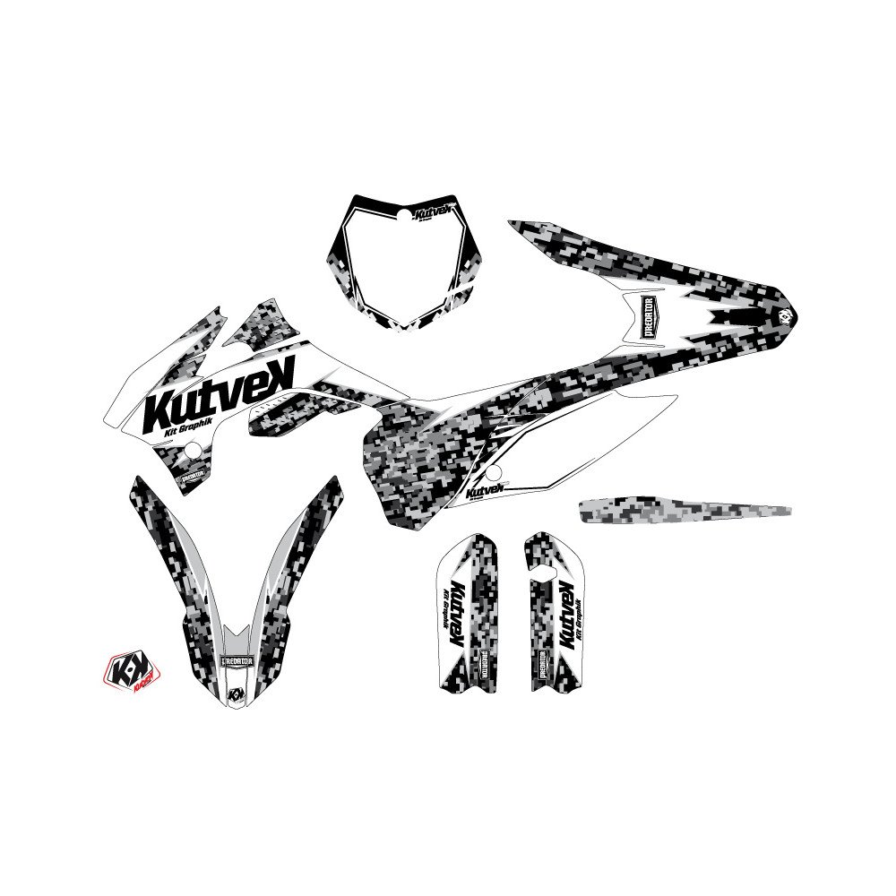 Kit Deco Moto Cross Predator KTM 85 SX Blanc