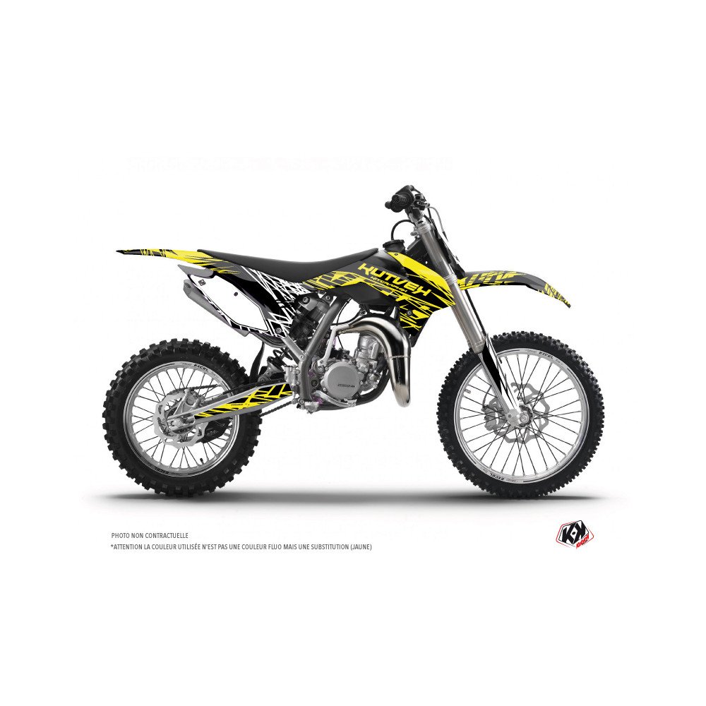 Kit Deco Moto Cross Eraser Fluo KTM 85 SX Jaune