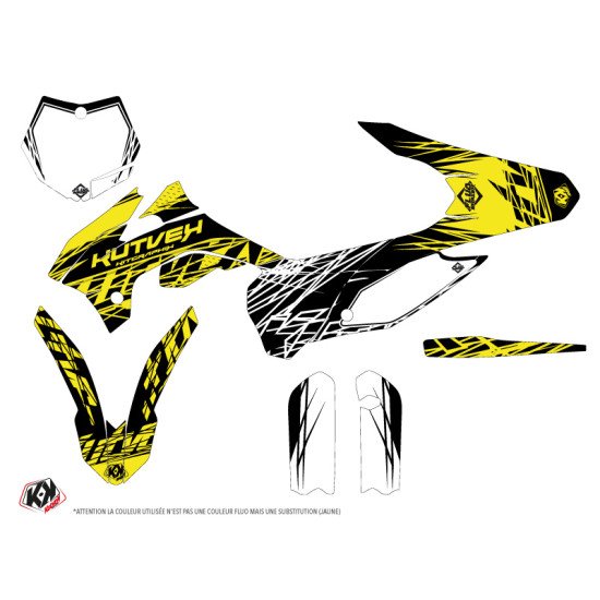 Kit Deco Moto Cross Eraser Fluo KTM 85 SX Jaune
