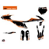 Kit Deco Moto Cross Rift KTM 125 SX Noir Orange
