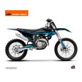 Kit Deco Moto Cross Replica Thomas Corsi 2020 KTM 125 SX Noir Bleu