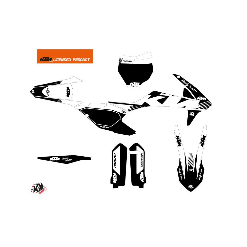 Kit Deco Moto Cross Retro KTM 125 SX Noir