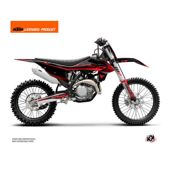 Kit Deco Moto Cross Replica Thomas Corsi 2020 KTM 125 SX Noir Rouge
