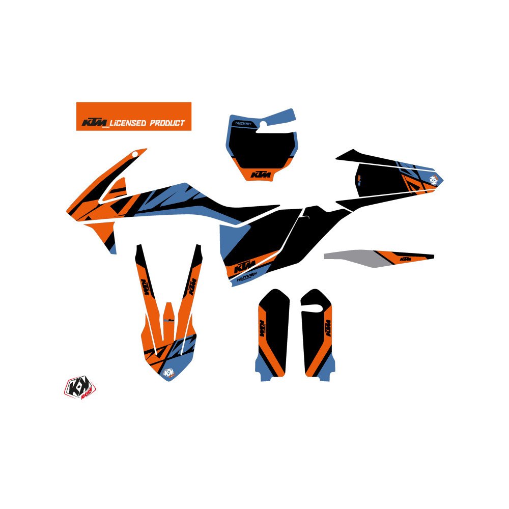 Kit Deco Moto Cross Skyline KTM 125 SX Bleu