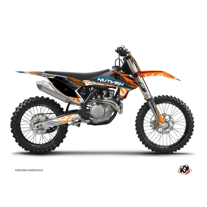 Kit Deco Moto Cross Eraser KTM 250 SXF Bleu Orange