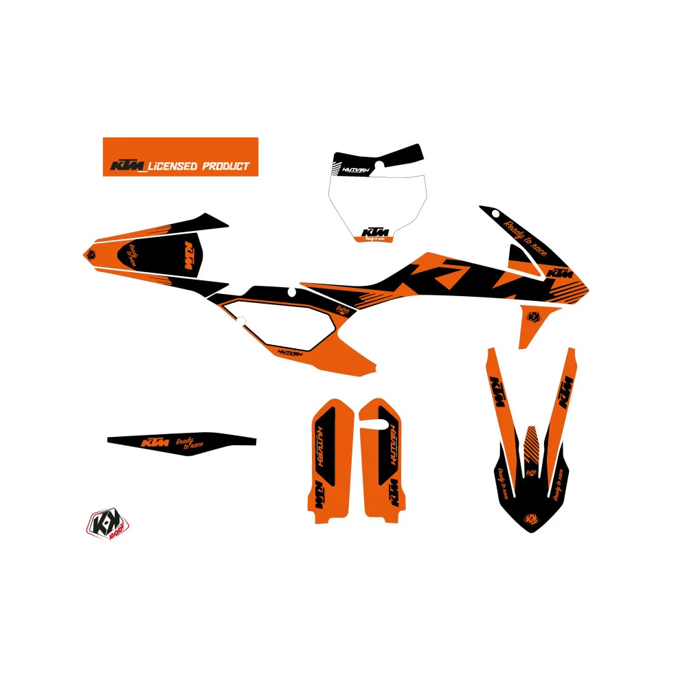 Kit Deco Moto Cross Retro KTM 350 SXF Orange