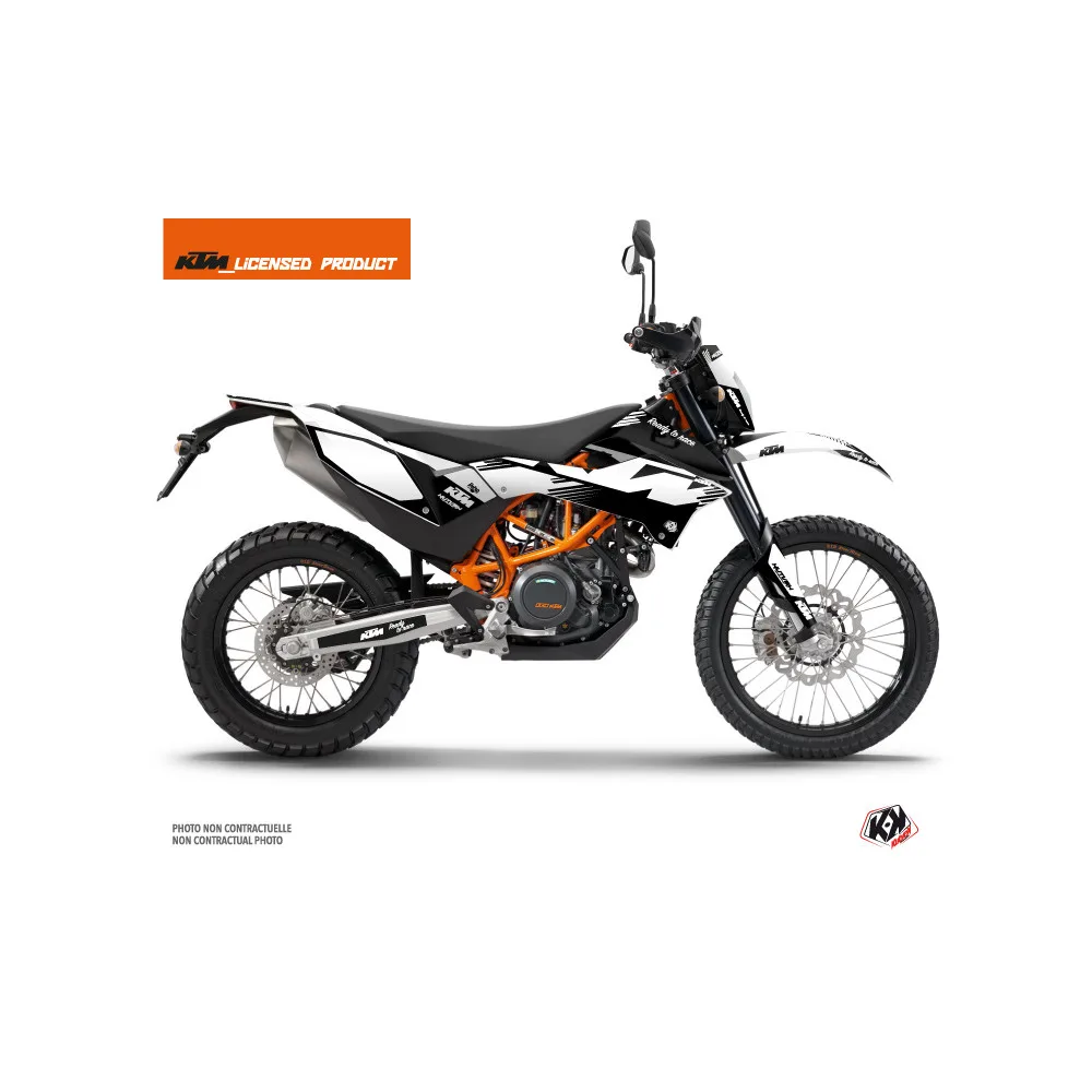 Kit Deco Moto Cross Retro KTM 690 ENDURO R Noir