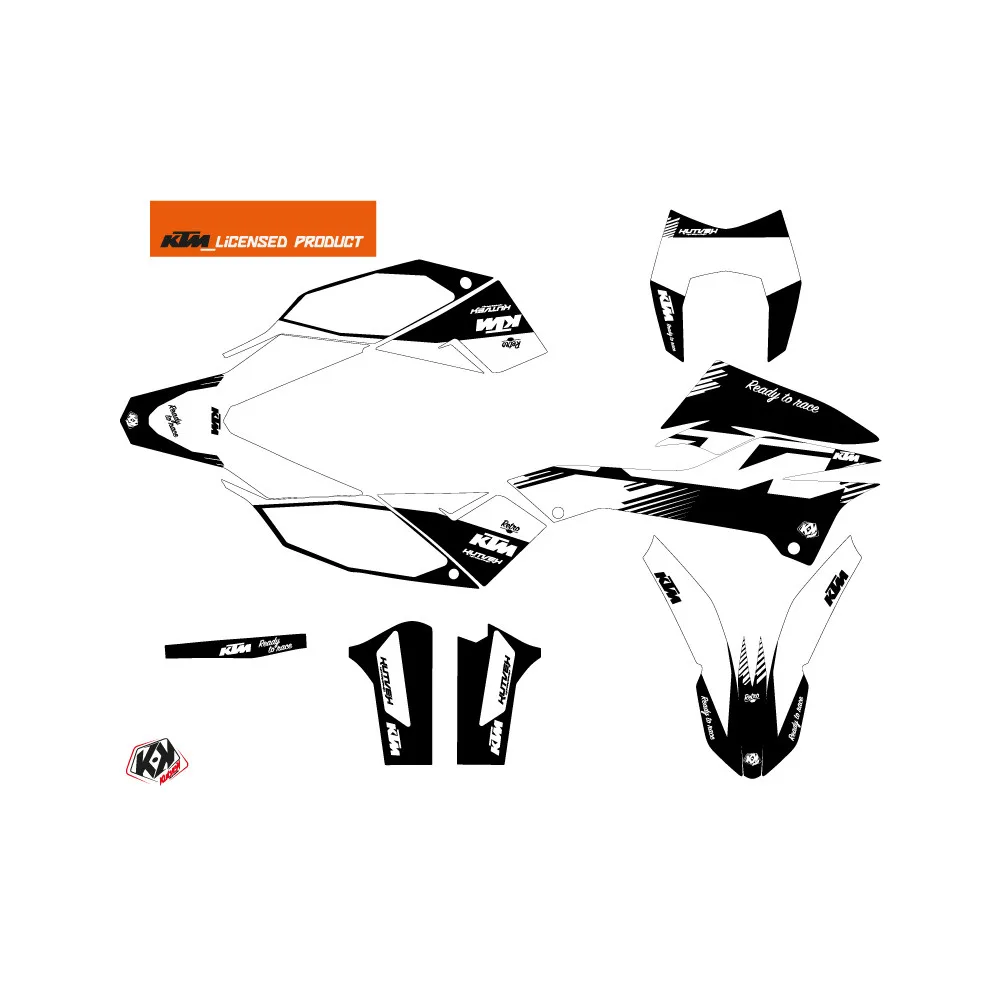 Kit Deco Moto Cross Retro KTM 690 ENDURO R Noir