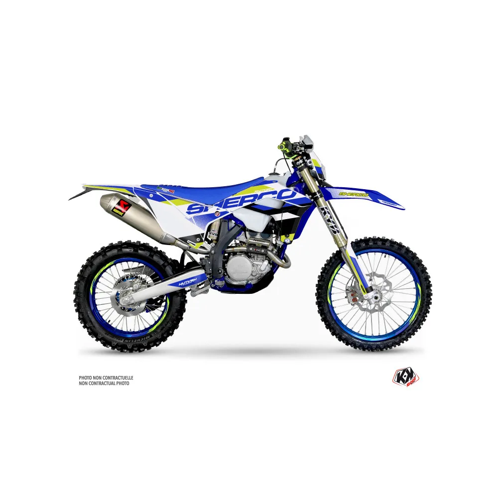 Kit Deco Moto Cross Aktiv Sherco SE / SEF Bleu