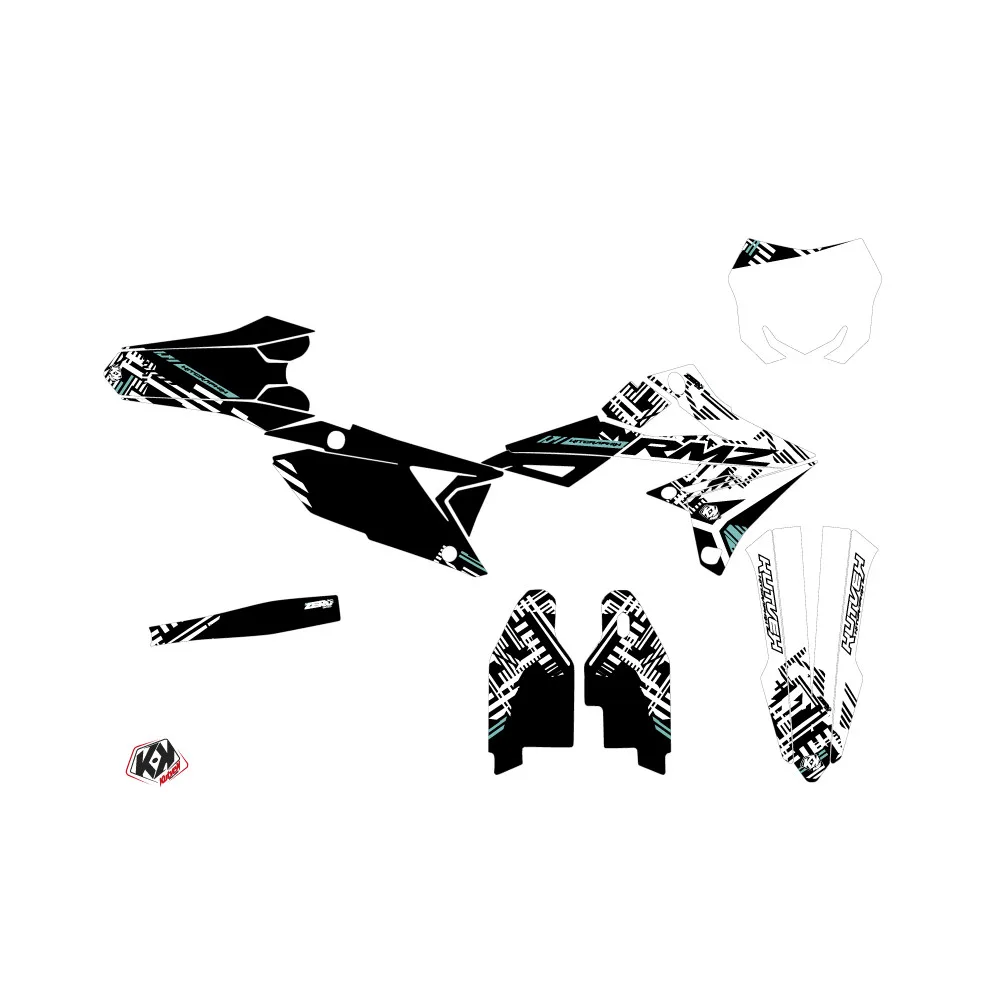 Kit Deco Moto Cross Zero Suzuki 450 RMZ Turquoise