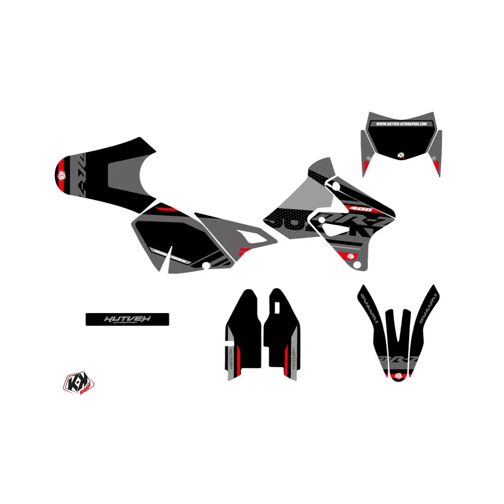 Kit Deco Moto Cross Grade Suzuki DRZ 400 SM Noir