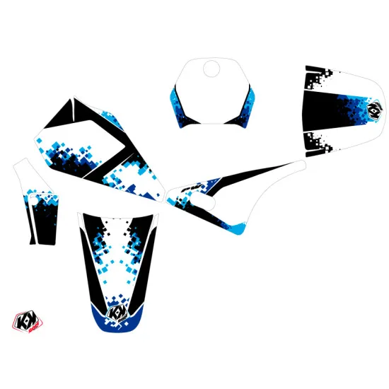 Kit Deco Moto Cross Hangtown Yamaha PW 80 Bleu