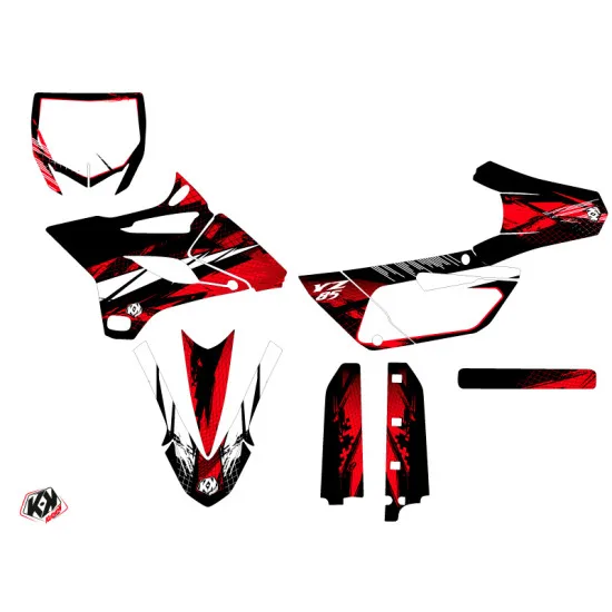 Kit Deco Moto Cross Techno Yamaha 85 YZ Rouge