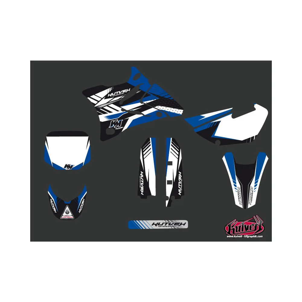 Kit Deco Moto Cross Pulsar Yamaha 85 YZ Bleu