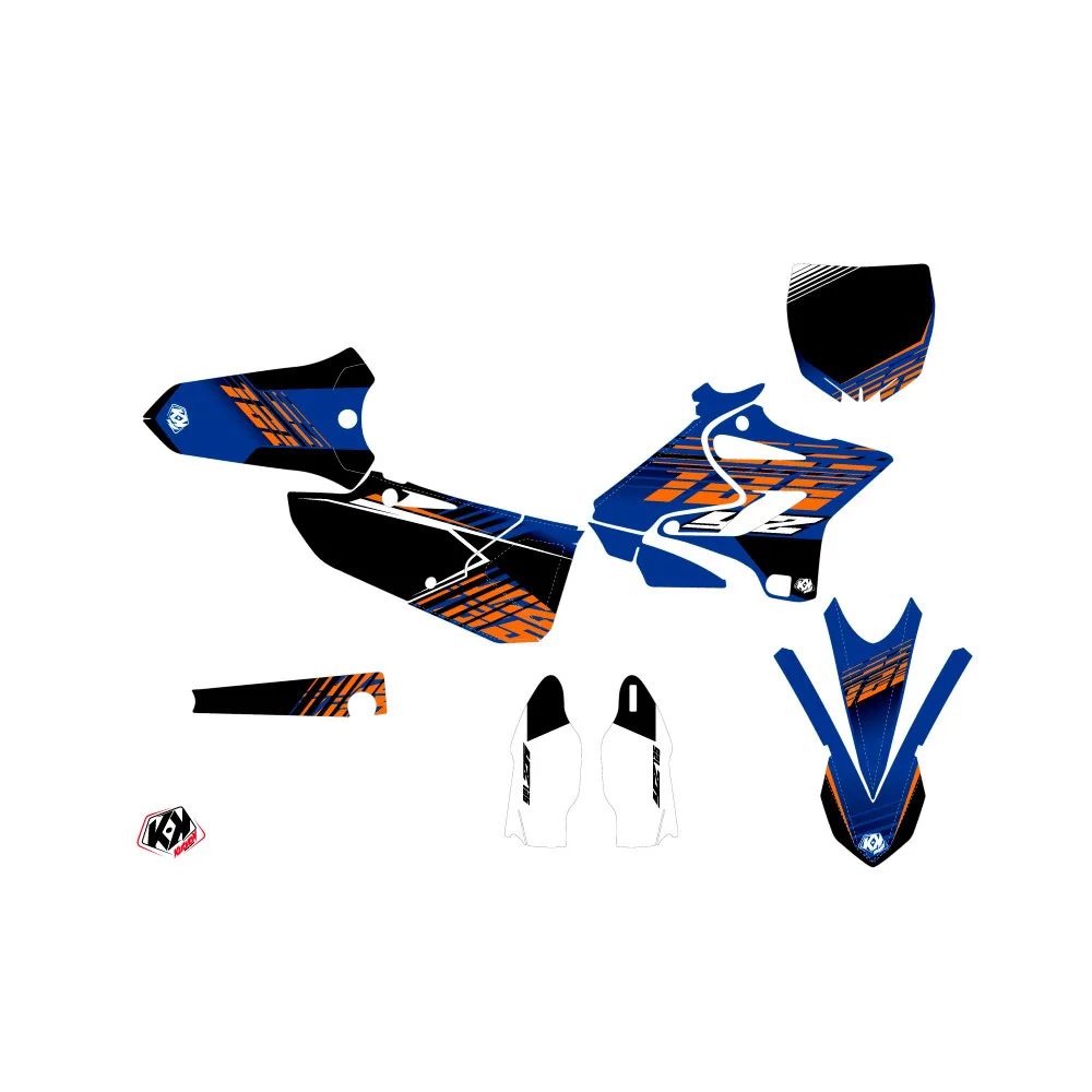 Kit Deco Moto Cross Flow Yamaha 125 YZ Orange