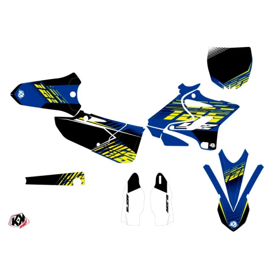 Kit Deco Moto Cross Flow Yamaha 125 YZ Jaune