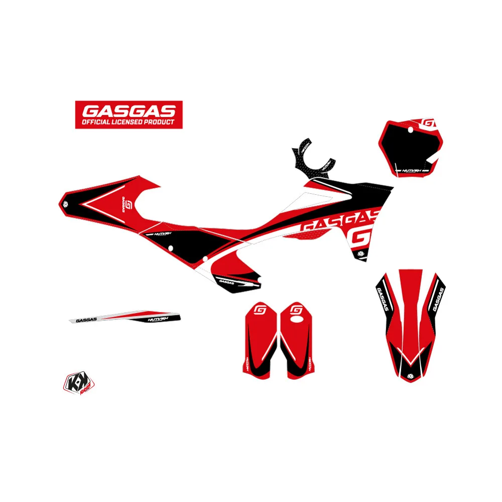 Kit Deco Moto Cross Rush GASGAS MCF 250 Noir