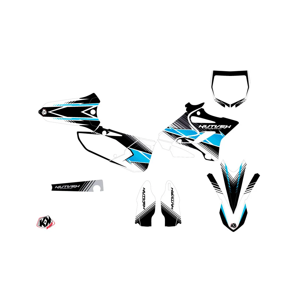 Kit Deco Moto Cross Stripe Yamaha 250 YZ Noir