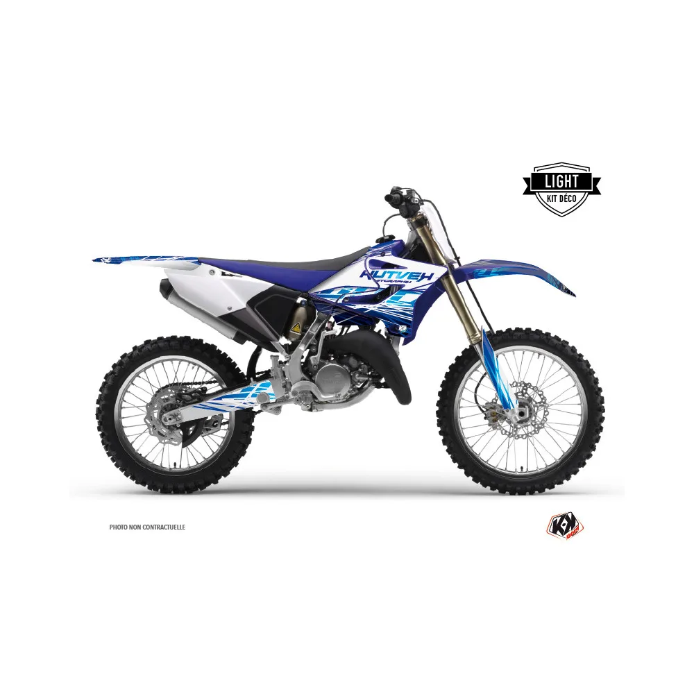 Kit Deco Moto Cross Eraser Yamaha 250 YZ Bleu LIGHT