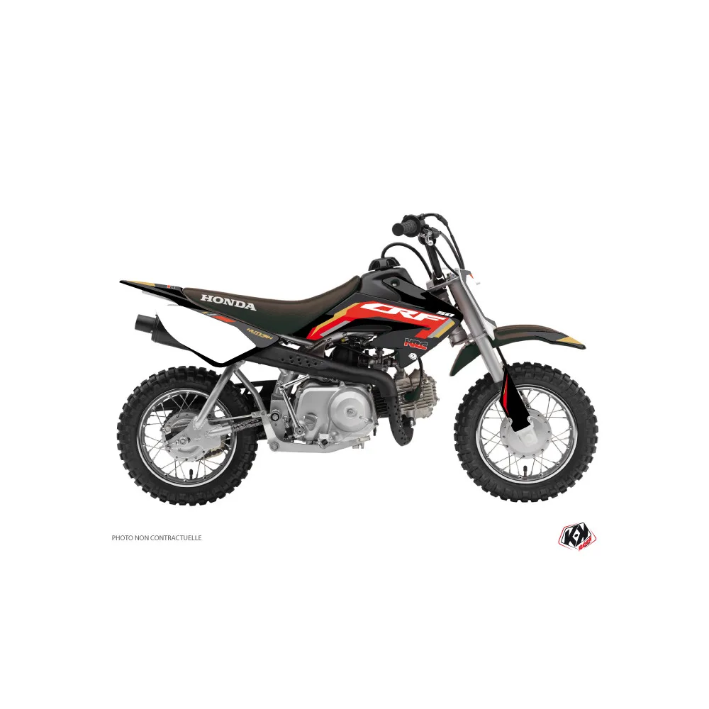 Kit Deco Moto Cross Works Honda 50 CRF Noir