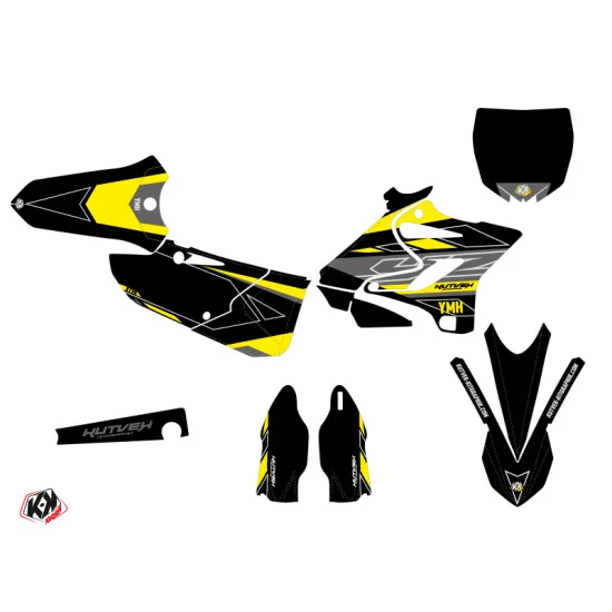 Kit Deco Moto Cross Outline Yamaha 250 YZ Jaune