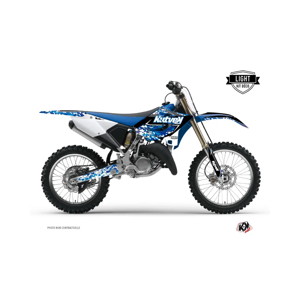 Kit Deco Moto Cross Predator Yamaha 250 YZ Bleu LIGHT