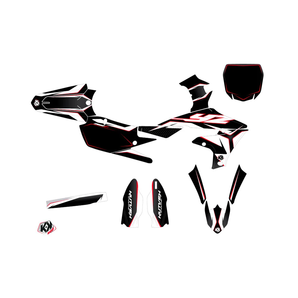 Kit Deco Moto Cross Concept Yamaha 250 YZF Rouge