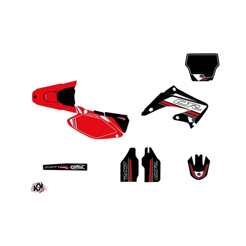 Kit Deco Moto Cross First Honda 125 CR Noir