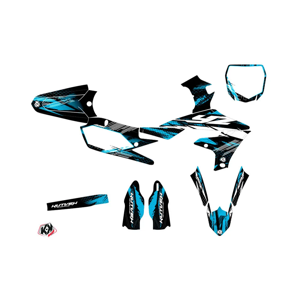 Kit Deco Moto Cross Techno Yamaha 450 YZF Bleu