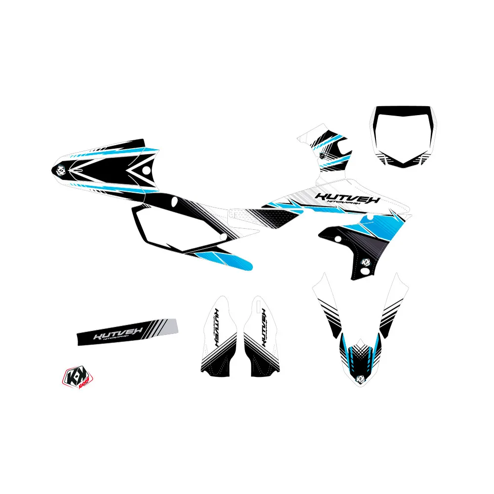 Kit Deco Moto Cross Stripe Yamaha 450 YZF Noir